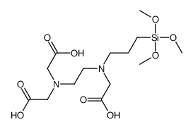 N-[β-(N,N-二乙酸基)氨乙基]-γ-(N-乙酸基)氨丙基三甲氧基硅烷结构式