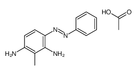 3-(phenylazo)toluene-2,6-diamine monoacetate Structure