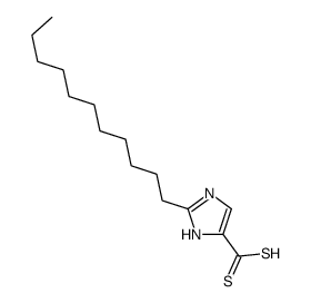 2-undecyl-1H-imidazole-4-carbodithioic acid Structure