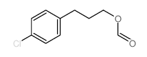 Benzenepropanol, 4-chloro-, 1-formate structure