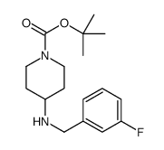 1-BOC-4-(3-FLUORO-BENZYLAMINO)-PIPERIDINE结构式