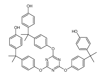 p,p',p''-[1,3,5-triazine-2,4,6-triyltris[oxy-4,1-phenyleneisopropylidene]]trisphenol picture