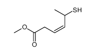 Methyl (Z)-5-Mercapto-3-hexenoate Structure