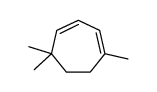 1,5,5-trimethylcyclohepta-1,3-diene结构式