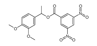 1-(3,4-dimethoxyphenyl)ethyl 3,5-dinitrobenzoate Structure