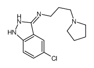 5-chloro-N-(3-pyrrolidin-1-ylpropyl)-1H-indazol-3-amine Structure