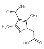 (4-乙酰基-3,5-二甲基-吡唑-1-基)-乙酸结构式