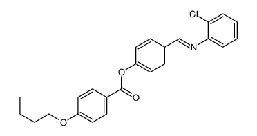 [4-[(2-chlorophenyl)iminomethyl]phenyl] 4-butoxybenzoate Structure