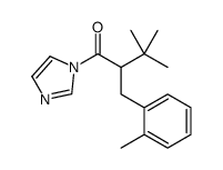 1-imidazol-1-yl-3,3-dimethyl-2-[(2-methylphenyl)methyl]butan-1-one Structure