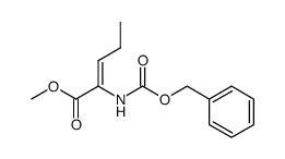 methyl (Z)-2-((benzyloxycarbonyl)amino)-2-pentenoate结构式