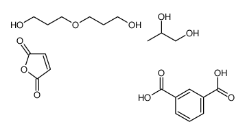 丙二醇与二丙二醇、间苯二甲酸、马来酸酐的共聚物结构式