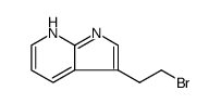 1H-Pyrrolo[2,3-b]pyridine, 3-(2-bromoethyl)结构式