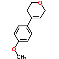 4-(4-Methoxyphenyl)-3,6-dihydro-2H-pyran Structure