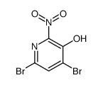 4,6-二溴-2-硝基吡啶-3-醇结构式