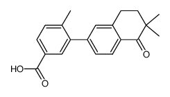 3-(2,2-dimethyl-1-oxo-1,2,3,4-tetrahydronaphthalen-6-yl)-4-methylbenzoic acid结构式