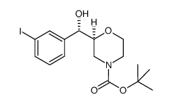 (S)-tert-butyl 2-((S)-hydroxy(3-iodophenyl)methyl)morpholine-4-carboxylate Structure