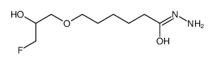 6-[(2R)-3-fluoro-2-hydroxypropoxy]hexanehydrazide结构式