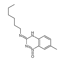 N-hexyl-7-methyl-1-oxido-1,2,4-benzotriazin-1-ium-3-amine Structure