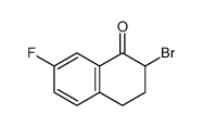 2-bromo-7-fluoro-3,4-dihydro-2H-naphthalen-1-one结构式