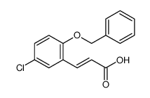 2-Propenoic acid, 3-[5-chloro-2-(phenylmethoxy)phenyl]图片