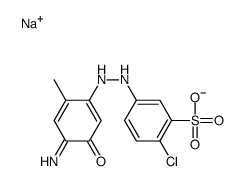 sodium 5-[(4-amino-5-hydroxy-o-tolyl)azo]-2-chlorobenzenesulphonate structure