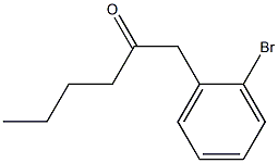 1-(2-BROMOPHENYL)HEXAN-2-ONE Structure