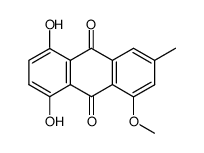 1,4-dihydroxy-8-methoxy-6-methylanthraquinone结构式