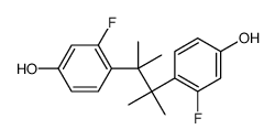 3-fluoro-4-[3-(2-fluoro-4-hydroxyphenyl)-2,3-dimethylbutan-2-yl]phenol结构式