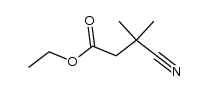 ethyl 3-cyano-3-methylbutyrate Structure