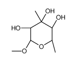 methyl 6-deoxy-3-methylmannopyranoside Structure