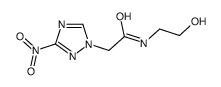 N-(2-hydroxyethyl)-2-(3-nitro-1,2,4-triazol-1-yl)acetamide Structure