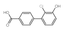 4-(2-Chloro-3-hydroxyphenyl)benzoic acid结构式