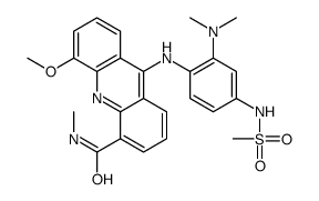 9-[2-(dimethylamino)-4-(methanesulfonamido)anilino]-5-methoxy-N-methylacridine-4-carboxamide结构式