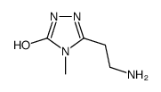 5-(2-aminoethyl)-4-methyl-2,4-dihydro-3H-1,2,4-triazol-3-one(SALTDATA: HCl 0.25H2O) Structure