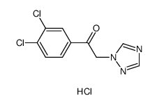 1-(3,4-dichlorophenyl)-2-(1,2,4-1H-triazol-1-yl)ethanone hydrochloride结构式