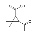 Cyclopropanecarboxylic acid, 3-acetyl-2,2-dimethyl- (9CI) structure