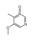 Pyrimidine, 5-methoxy-4-methyl-, 3-oxide (9CI)结构式