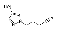 4-(4-amino-1H-pyrazol-1-yl)butanenitrile结构式