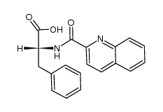 (R)-3-phenyl-2-(quinoline-2-carboxamido)propanoic acid Structure