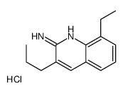 2-Amino-8-ethyl-3-propylquinoline hydrochloride结构式