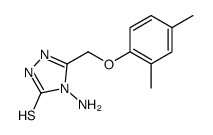 4-AMINO-5-[(2,4-DIMETHYLPHENOXY)METHYL]-4H-1,2,4-TRIAZOLE-3-THIOL structure