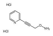 O-(3-pyridin-2-ylprop-2-ynyl)hydroxylamine,dihydrochloride结构式