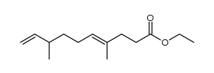 Ethyl 4,8-Dimethyldeca-4E,9-dienoate结构式