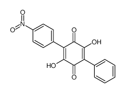 2,5-dihydroxy-3-(4-nitrophenyl)-6-phenylcyclohexa-2,5-diene-1,4-dione结构式