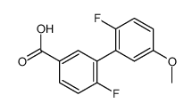 4-fluoro-3-(2-fluoro-5-methoxyphenyl)benzoic acid结构式