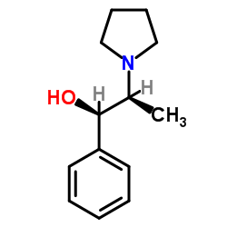 (1R,2S)-1-Phenyl-2-(1-pyrrolidinyl)-1-propanol structure