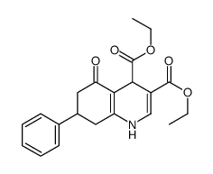 diethyl 5-oxo-7-phenyl-4,6,7,8-tetrahydro-1H-quinoline-3,4-dicarboxylate Structure