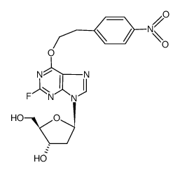 2-fluoro-O6-(2-(p-nitrophenyl)ethyl)-2'-deoxyinosine Structure