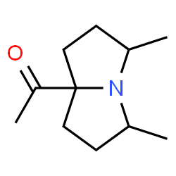 Ethanone, 1-(tetrahydro-3,5-dimethyl-1H-pyrrolizin-7a(5H)-yl)- (9CI) Structure