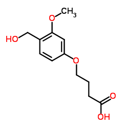 4-(4-HYDROXYMETHYL-3-METHOXYPHENOXY)-BUTYRIC ACID structure